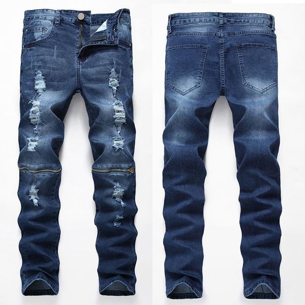men's jeans men distressed slim fit casual trousers light blue stretch lapel motorcycle pants
men's jeans men distressed slim fit casual trousers light blue stretch lapel motorcycle pants