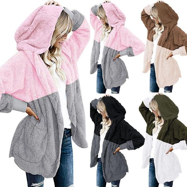 women's trench coats women winter thicken faux jacket fur loose casual wool coat fashion vintage plaid woolen outerwear europe america, Tan;black
women's trench coats women winter thicken faux jacket fur loose casual wool coat fashion vintage plaid woolen outerwear europe america, Tan;black