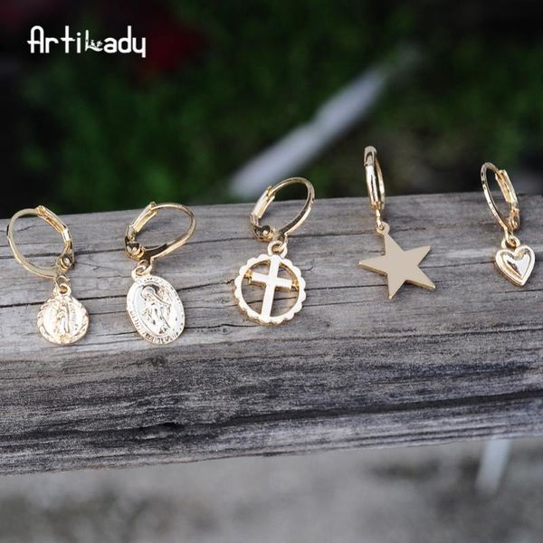 artilady cartilage earring hoop small hoop earring for women star cross virgin earrings dropshipping jewelry gift, Golden;silver
artilady cartilage earring hoop small hoop earring for women star cross virgin earrings dropshipping jewelry gift, Golden;silver