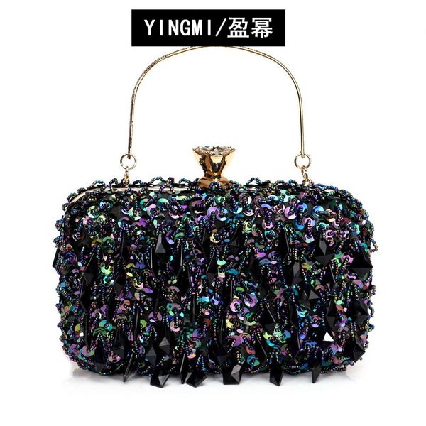 popular hand-held party bags double-sided pearl embroidered handbag with glitter for lady's hand held evening dress bag
popular hand-held party bags double-sided pearl embroidered handbag with glitter for lady's hand held evening dress bag