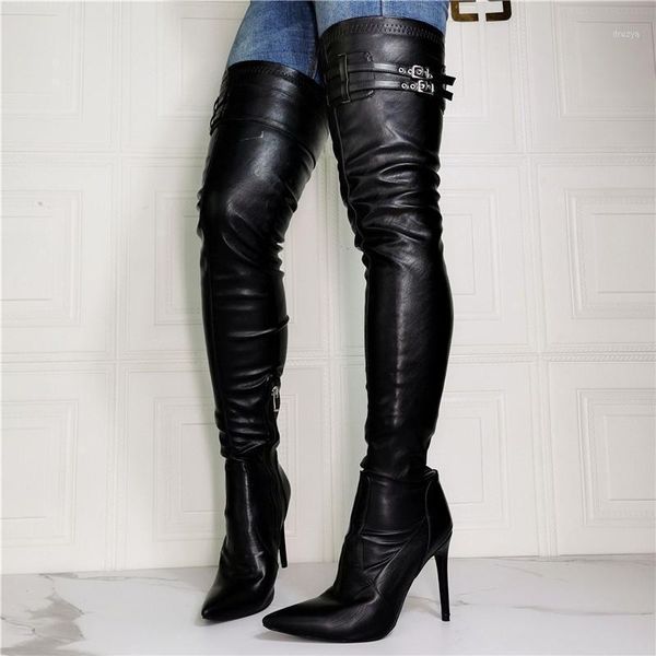 women high thin high heels 2021 new winter fashion pointed woman over the knee boots elasticity boots black1, Black
women high thin high heels 2021 new winter fashion pointed woman over the knee boots elasticity boots black1, Black