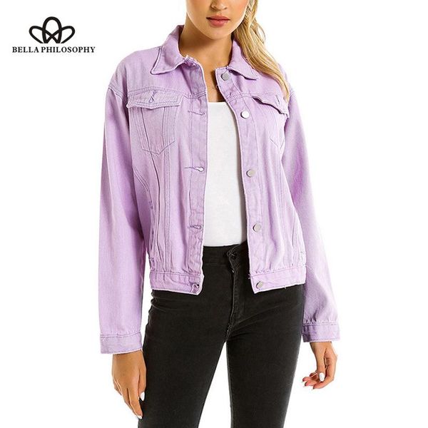 women's jackets philosophy 2021 women autumn solid turn-down collar jean jacket ladies loose casual three colours coats female outwear, Black;brown
women's jackets philosophy 2021 women autumn solid turn-down collar jean jacket ladies loose casual three colours coats female outwear, Black;brown