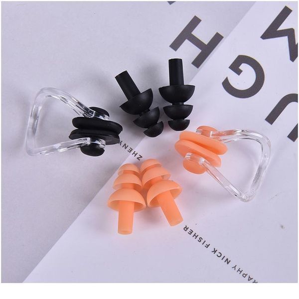 1set anti-noise earplugs nose clip case protective waterproof protection ear plug sile swim dive supplies security jllrbl
1set anti-noise earplugs nose clip case protective waterproof protection ear plug sile swim dive supplies security jllrbl