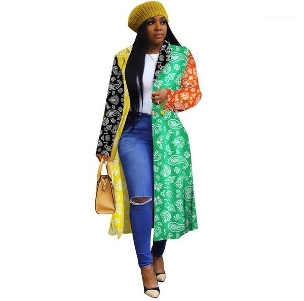 designer jacket irregular print multi color panelled blazer collar coat fashion casual female clothing spring autumn womens, Black;brown
designer jacket irregular print multi color panelled blazer collar coat fashion casual female clothing spring autumn womens, Black;brown