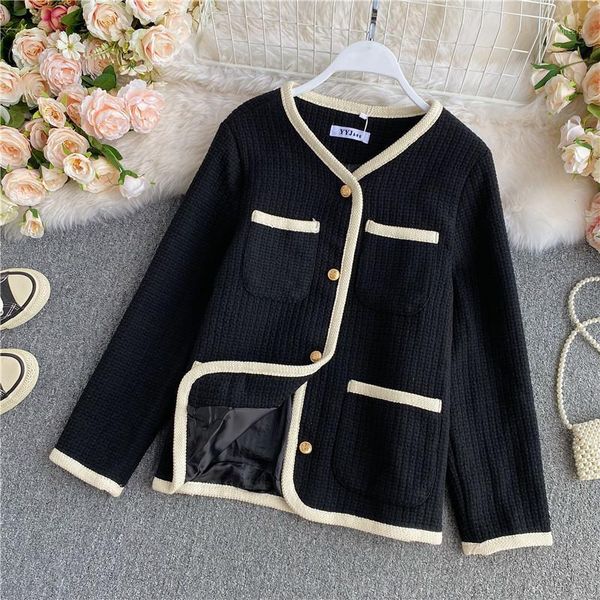 vintage winter/autumn female jacket peral lurex tassel streetwear france style loose thick jacket tweed lapel hand-tassel1, Black;brown
vintage winter/autumn female jacket peral lurex tassel streetwear france style loose thick jacket tweed lapel hand-tassel1, Black;brown