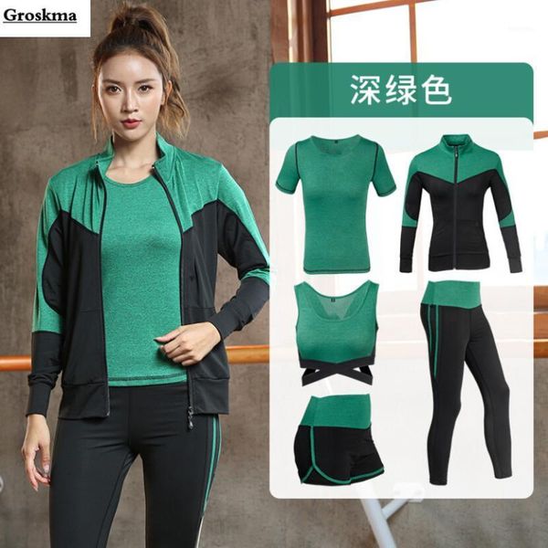 yoga outfits women sets sports running 5 piece set coats+t shirt+bra+pants+shorts fitness gym clothing outdoor quick dry plus size1, White;red
yoga outfits women sets sports running 5 piece set coats+t shirt+bra+pants+shorts fitness gym clothing outdoor quick dry plus size1, White;red
