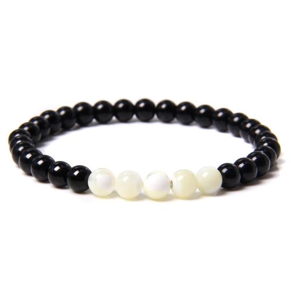 white natural freshwater mother of pearls shell bracelets for women 6 mm black agat stone beads bracelet men elastic pulsera
white natural freshwater mother of pearls shell bracelets for women 6 mm black agat stone beads bracelet men elastic pulsera