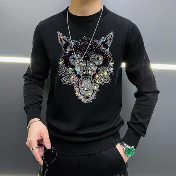 men's sweaters casual design diamond thickening comfortable warm knitted long-sleeved pullover winter round neck sweater, White;black
men's sweaters casual design diamond thickening comfortable warm knitted long-sleeved pullover winter round neck sweater, White;black