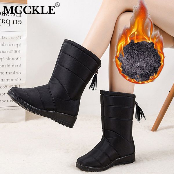 mcckle winter boots women's mid-calf snow boots women shoes wedges warm fur female boot shoes chaussure femme botines mujer 2020 1026, Black
mcckle winter boots women's mid-calf snow boots women shoes wedges warm fur female boot shoes chaussure femme botines mujer 2020 1026, Black