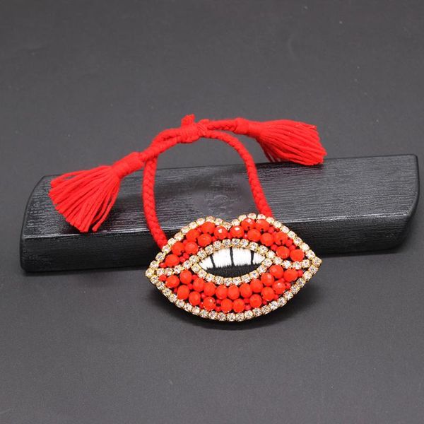 fashion temperament lip bracelet rhinestone large particles rice beads big lips bracelet travel commemorative wild 887, Golden;silver
fashion temperament lip bracelet rhinestone large particles rice beads big lips bracelet travel commemorative wild 887, Golden;silver