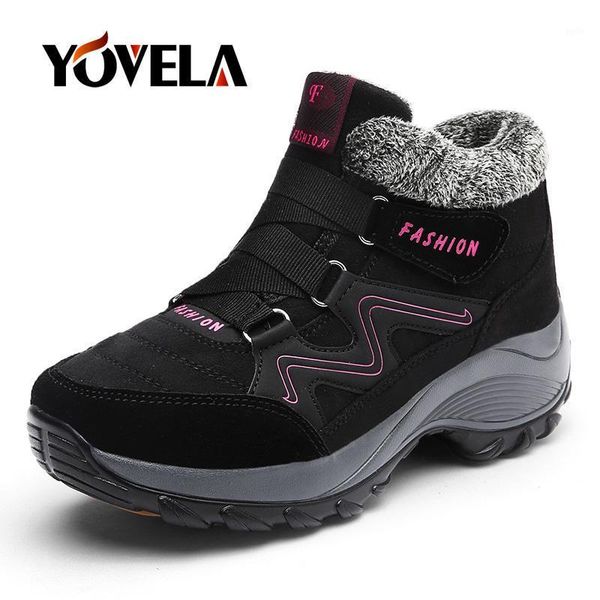 2020 classic women snow boots winter shoes warm plush ankle boots women casual shoes waterproof wedge snow warm fur1, Black
2020 classic women snow boots winter shoes warm plush ankle boots women casual shoes waterproof wedge snow warm fur1, Black
