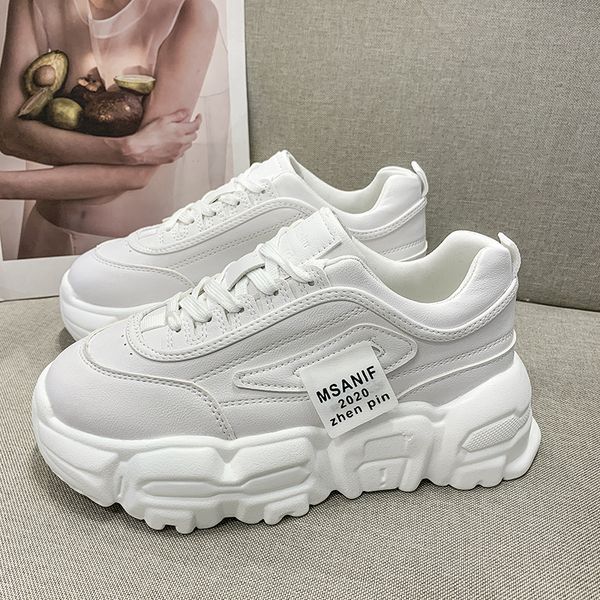 2020 women chunky sneakers korean fashion white pink lace up platform vulcanized shoes female walking comfortable trainers shoes 1020, Black;white
2020 women chunky sneakers korean fashion white pink lace up platform vulcanized shoes female walking comfortable trainers shoes 1020, Black;white