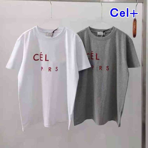 2022 factory wholesale new fashion cel + red letter printing summer loose casual round neck simple t-shirt short sleeve, White
2022 factory wholesale new fashion cel + red letter printing summer loose casual round neck simple t-shirt short sleeve, White