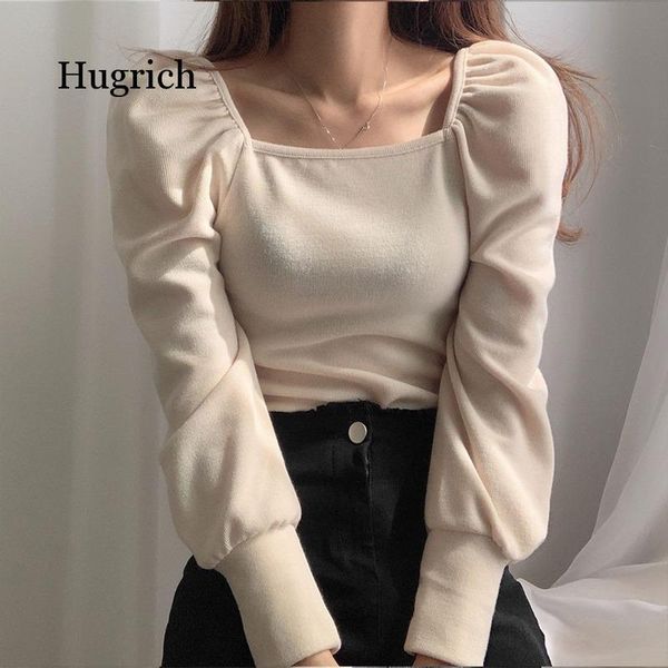 2020 women fashion puff sleeve basic knitting sweater autumn solid casual slim-fit knitted pullover korean vintage jumper, White;black
2020 women fashion puff sleeve basic knitting sweater autumn solid casual slim-fit knitted pullover korean vintage jumper, White;black