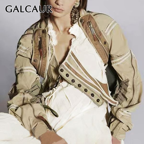galcaur korean patchwork hit color irregular jacket women square collar lantern sleeve lace up autumn female coats fashion 201023, Black;brown
galcaur korean patchwork hit color irregular jacket women square collar lantern sleeve lace up autumn female coats fashion 201023, Black;brown