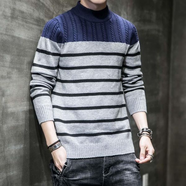 men's sweaters brand sweater men clothing 2021 autumn winter knitwear warm pullover fashion striped casual o-neck pull homme plus size, White;black
men's sweaters brand sweater men clothing 2021 autumn winter knitwear warm pullover fashion striped casual o-neck pull homme plus size, White;black