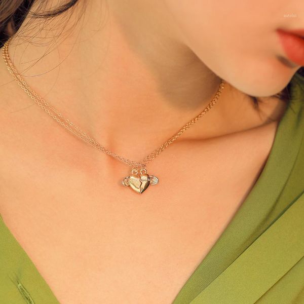 jouval double layers alloy vintage pendant necklace women heart wing shape metal link chain bohemian summer party necklaces1, Silver
jouval double layers alloy vintage pendant necklace women heart wing shape metal link chain bohemian summer party necklaces1, Silver
