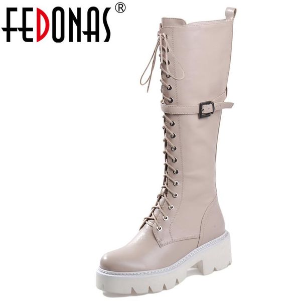 fedonas flats platform female big size chunky heels new genuine leather women knee high boots dancing shoes woman riding boots, Black
fedonas flats platform female big size chunky heels new genuine leather women knee high boots dancing shoes woman riding boots, Black