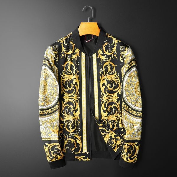 gold printing 2021 real jacket streetwear male social clothes 68i9, Black;brown
gold printing 2021 real jacket streetwear male social clothes 68i9, Black;brown