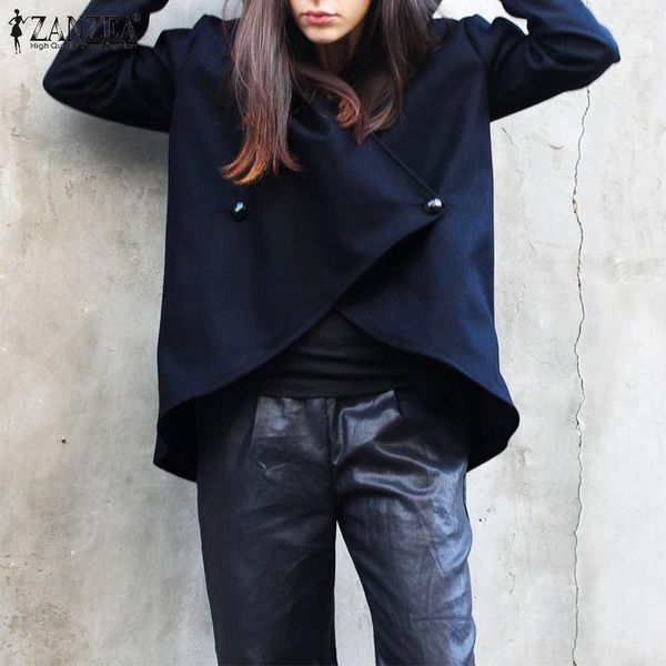 asymmetrical sweatshirts women's jackets zanzea autumn casual hooded double breasted outwear fashion lapel coat female overcoats, Black;brown
asymmetrical sweatshirts women's jackets zanzea autumn casual hooded double breasted outwear fashion lapel coat female overcoats, Black;brown