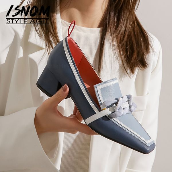 isnom chunky high heels women pumps natural genuine leather thick heel loafers shoes casual vintage square toe ladies shoes lj200928, Black
isnom chunky high heels women pumps natural genuine leather thick heel loafers shoes casual vintage square toe ladies shoes lj200928, Black