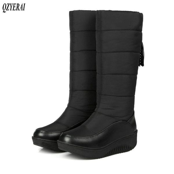 qzyerai russian winter cold warm snow boots cotton wool women boots fur warm shoes women, Black
qzyerai russian winter cold warm snow boots cotton wool women boots fur warm shoes women, Black