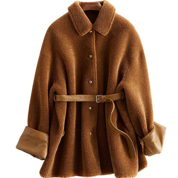 fur coat female real 100% wool jacket autumn winter coat women clothes 2021 korean vintage sheep shearling fur zt4307, Black
fur coat female real 100% wool jacket autumn winter coat women clothes 2021 korean vintage sheep shearling fur zt4307, Black