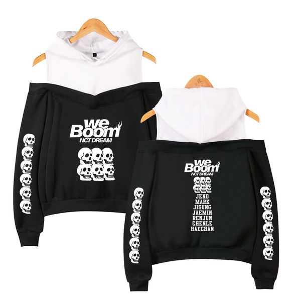 2019 nct dream new album we boom printed for women off-shoulder hoodies kpop casual new pop streetwear soft off-shoulder hoodies 1014, Black
2019 nct dream new album we boom printed for women off-shoulder hoodies kpop casual new pop streetwear soft off-shoulder hoodies 1014, Black