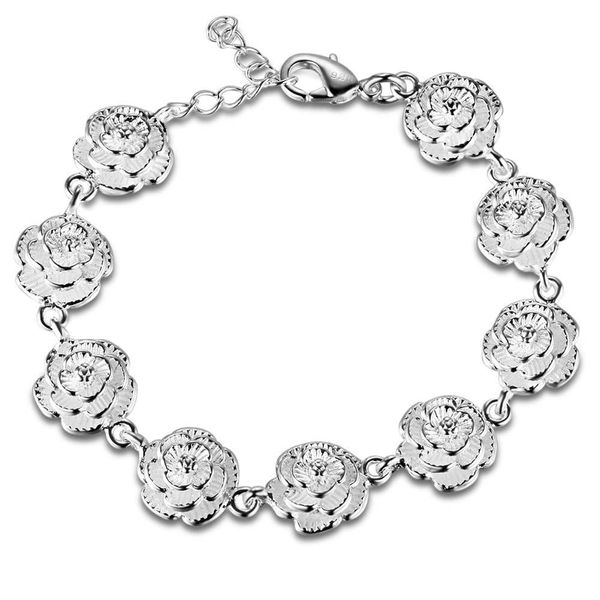 silver color flower chain for women men lady cute noble nice bracelet fashion charm chain jewelry wedding party gift lh028 h bbyynu, Black
silver color flower chain for women men lady cute noble nice bracelet fashion charm chain jewelry wedding party gift lh028 h bbyynu, Black