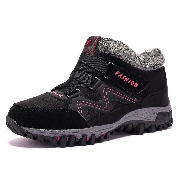 snow boots women winter shoes men plush ankle boots outdoor hiking trekking climbing botas de mujer platform, Black
snow boots women winter shoes men plush ankle boots outdoor hiking trekking climbing botas de mujer platform, Black