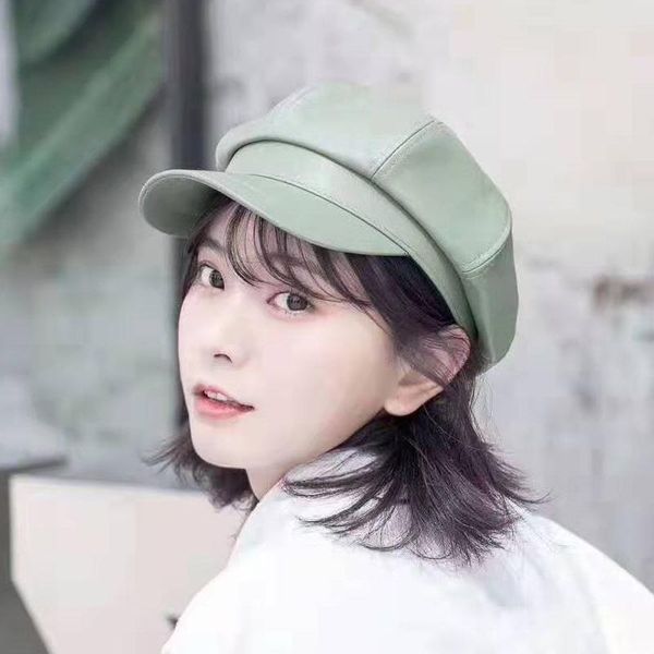 beret octagonal hat british summer pu leather thin painter newsboy hat berets femme sombreros de mujer casquette kapelusz chapeu, Blue;gray
beret octagonal hat british summer pu leather thin painter newsboy hat berets femme sombreros de mujer casquette kapelusz chapeu, Blue;gray
