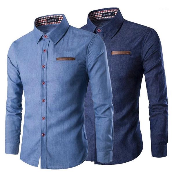 denim shirt men long-sleeved slim men's casual shirts mens clothing spring autumn outerwear cowboy cotton jeans shirt blouses1, White;black
denim shirt men long-sleeved slim men's casual shirts mens clothing spring autumn outerwear cowboy cotton jeans shirt blouses1, White;black