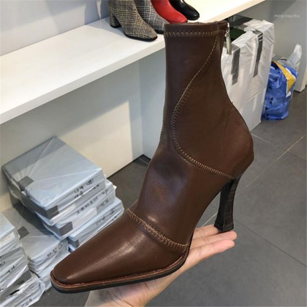 boots retro patchwork women ankle square toe high heel shoes woman back zipper short booties black white elastic sock boots1
boots retro patchwork women ankle square toe high heel shoes woman back zipper short booties black white elastic sock boots1