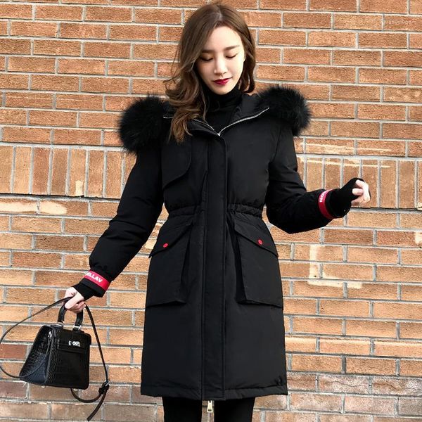 2019 new plus size 5xl 6xl winter jacket with thicken fur hooded padded female long down coat warm parka mujer invierno1, Black
2019 new plus size 5xl 6xl winter jacket with thicken fur hooded padded female long down coat warm parka mujer invierno1, Black
