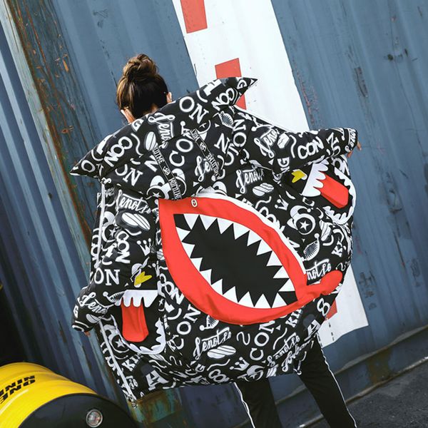 winter printed-mouth woman let thicken warm jackets quilted blanket snow down parka large pocket plus size o19h, Black
winter printed-mouth woman let thicken warm jackets quilted blanket snow down parka large pocket plus size o19h, Black