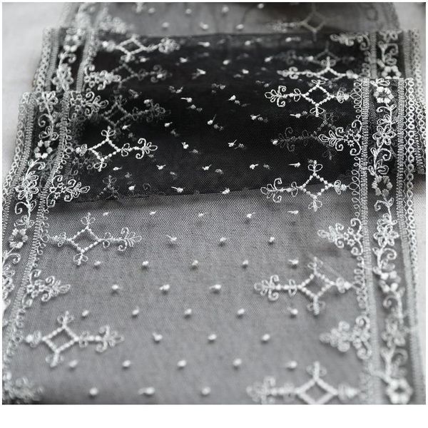 22cm wide 5meter/pack bilateral polyester black mesh embroider lace fabric mesh have stretch sewing trim dress accessor sqcqvt
22cm wide 5meter/pack bilateral polyester black mesh embroider lace fabric mesh have stretch sewing trim dress accessor sqcqvt