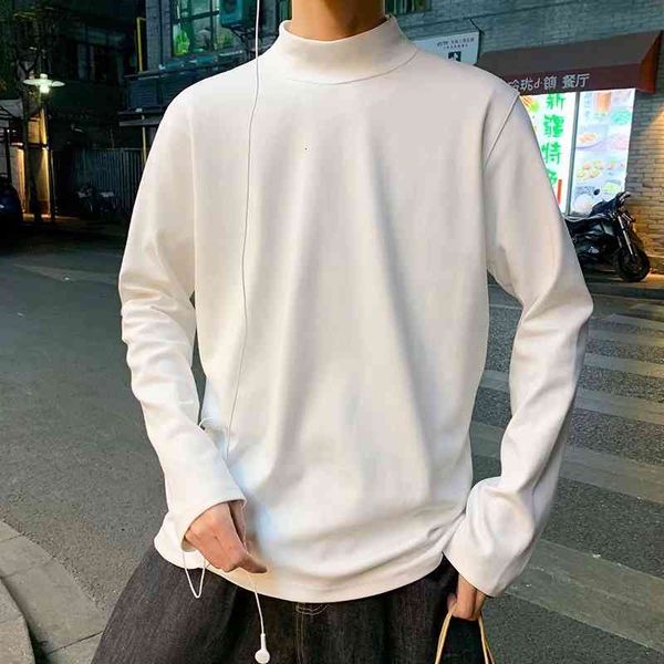 autumn half turtleneck white shirts for men korean casual long sleeve oversize t shirt 3xl plus size tshirt men cotton 7no8, White;black
autumn half turtleneck white shirts for men korean casual long sleeve oversize t shirt 3xl plus size tshirt men cotton 7no8, White;black