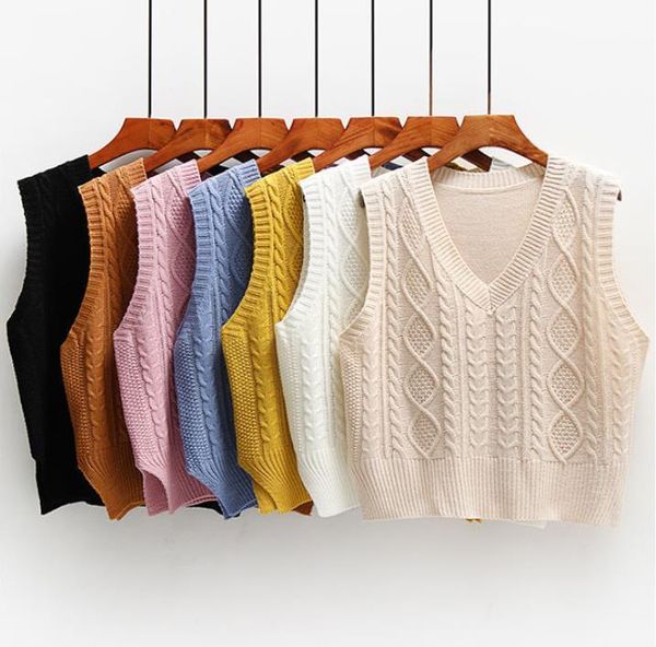 women's vests vest women spring solid short loose trendy korean style sleeveless knitted v-neck all-match female coats simple leisure s, Black;white
women's vests vest women spring solid short loose trendy korean style sleeveless knitted v-neck all-match female coats simple leisure s, Black;white