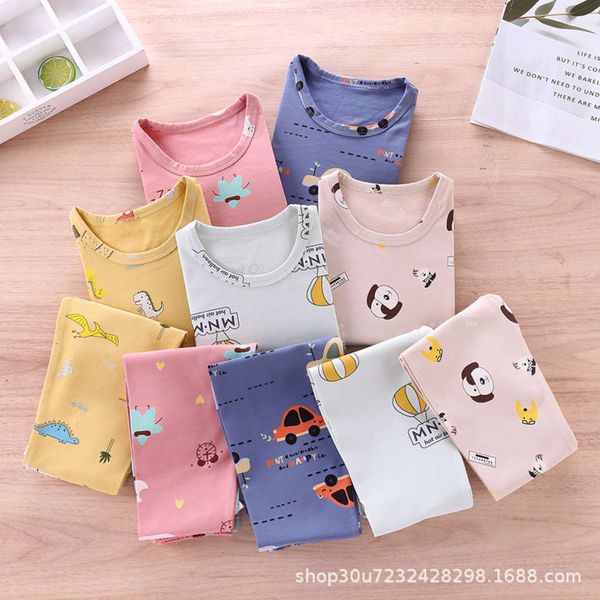 baby's children's pajamas lycra home suit underpants boys and girls' round neck thin cloth autumn pants, Blue;red
baby's children's pajamas lycra home suit underpants boys and girls' round neck thin cloth autumn pants, Blue;red