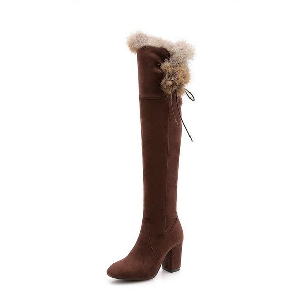 women casual over the knee boots shoes winter women female round toe platform high heels pumps warm snow boots mujer, Black
women casual over the knee boots shoes winter women female round toe platform high heels pumps warm snow boots mujer, Black