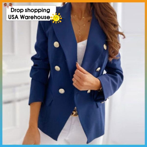 women's suits & blazers long sleeve double breasted solid color stand collar blazer suit coat autumn work bussiness jacket plus size ja, White;black
women's suits & blazers long sleeve double breasted solid color stand collar blazer suit coat autumn work bussiness jacket plus size ja, White;black