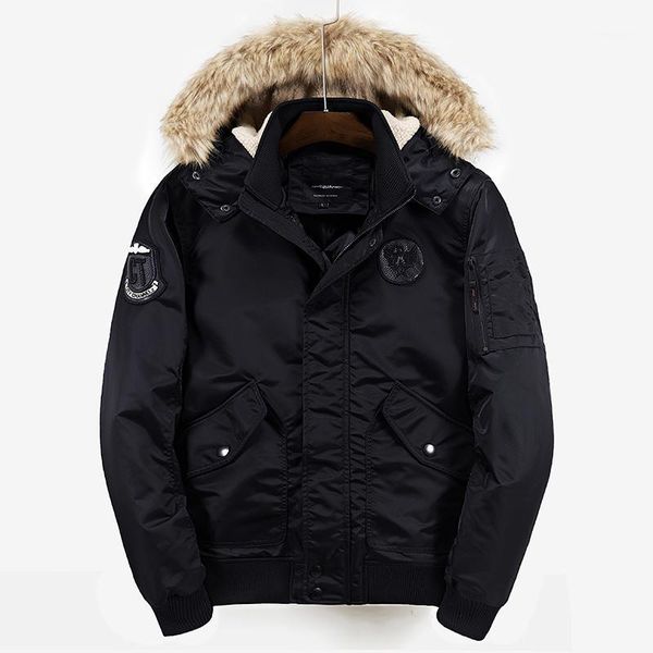 polyester winter flight jacket coat jackets and coats for men thick warm fashion casual embroidery logo men air parka1, Black 
polyester winter flight jacket coat jackets and coats for men thick warm fashion casual embroidery logo men air parka1, Black