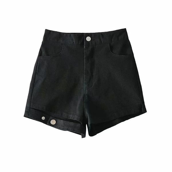 women's jeans 2021 arrival summer style female fashion button split black high waists night club denim wide leg shorts, Blue
women's jeans 2021 arrival summer style female fashion button split black high waists night club denim wide leg shorts, Blue