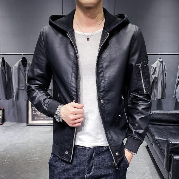 gzdeerax pu leather mens jackets luxury solid color zipper hooded mens jackets and coats plus size 5xl slim fit male coats, Black
gzdeerax pu leather mens jackets luxury solid color zipper hooded mens jackets and coats plus size 5xl slim fit male coats, Black