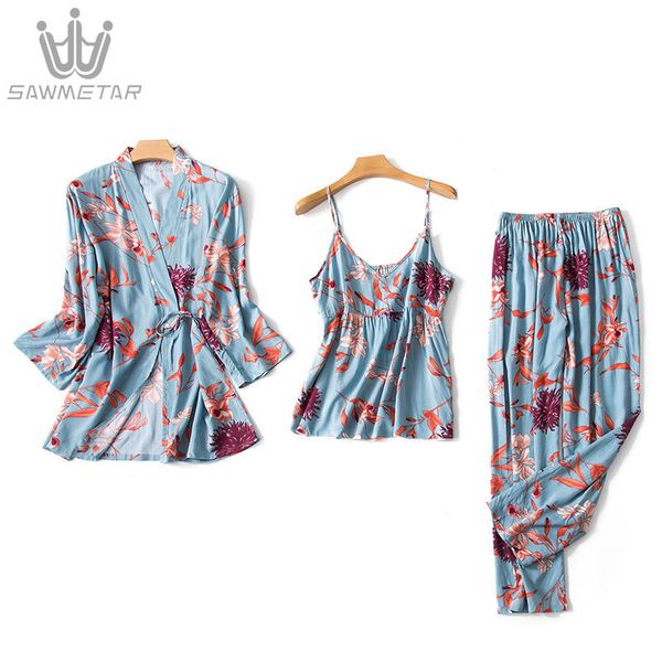 silk pajama women 3 piece set sleep loungefashion spaghetti strap satin sleepwear print long sleeve night suit y200708, Black;red
silk pajama women 3 piece set sleep loungefashion spaghetti strap satin sleepwear print long sleeve night suit y200708, Black;red