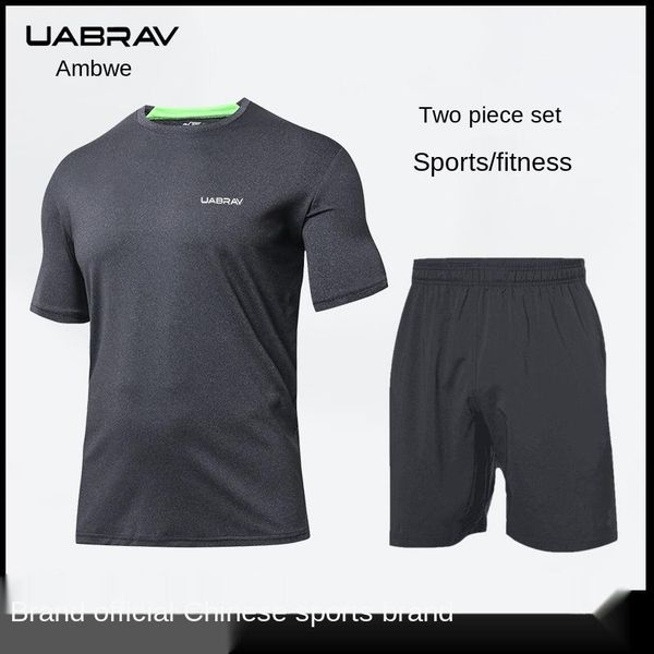 uabrav new summer fitness suit men's basketball running fitness suit quick-drying breathable short-sleeved outdoor sports sets, White;black
uabrav new summer fitness suit men's basketball running fitness suit quick-drying breathable short-sleeved outdoor sports sets, White;black