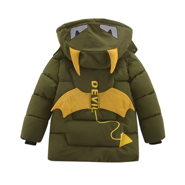 boy's padded baby's thickened cartoon little monster down warm hooded cotton clothes, Black
boy's padded baby's thickened cartoon little monster down warm hooded cotton clothes, Black