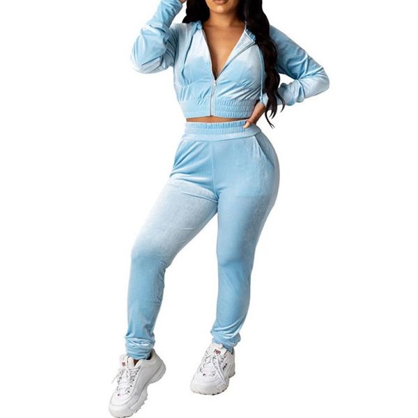 laamei women 2 piece set sweatshirt crop pants sets velvet tracksuit blue 2pcs cropped zipper hoodie female velour suit, Gray
laamei women 2 piece set sweatshirt crop pants sets velvet tracksuit blue 2pcs cropped zipper hoodie female velour suit, Gray