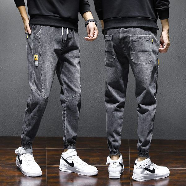 fashion brand jeans men's 2020 new loose fitting nine point corset tooling harlan casual pants men's autumn and winter, Blue
fashion brand jeans men's 2020 new loose fitting nine point corset tooling harlan casual pants men's autumn and winter, Blue