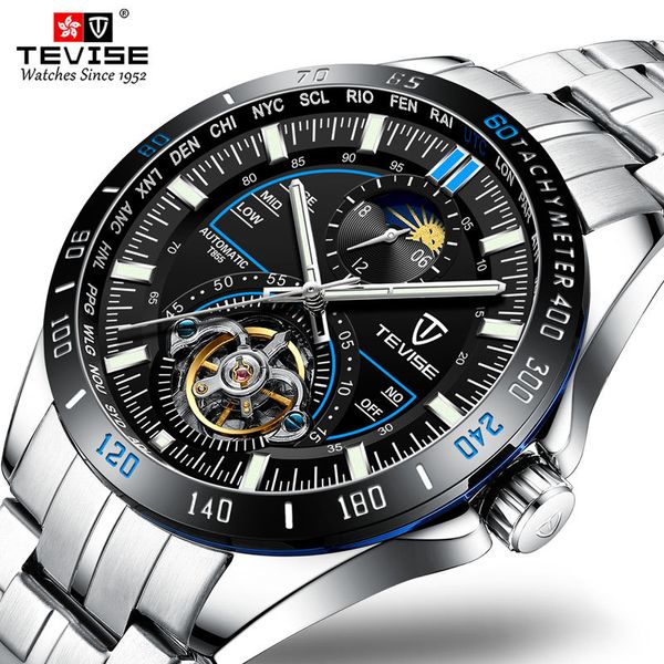 tevise 2019 business mechanical men waterproof automatic male clock auto date luxury diamond men's watch watches, Slivery;brown
tevise 2019 business mechanical men waterproof automatic male clock auto date luxury diamond men's watch watches, Slivery;brown